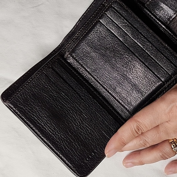 Celine Vintage bi fold wallet canvas / leather - Picture 6 of 10